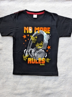 Remera manga corta NO MORE RULES