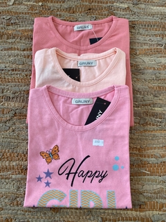 Remera manga corta HAPPY GIRL GRUNY 3095 en internet