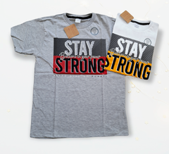 Remera manga corta STAY STRONG - comprar online