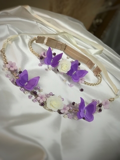 Kit Tiara + cinto borboleta - comprar online