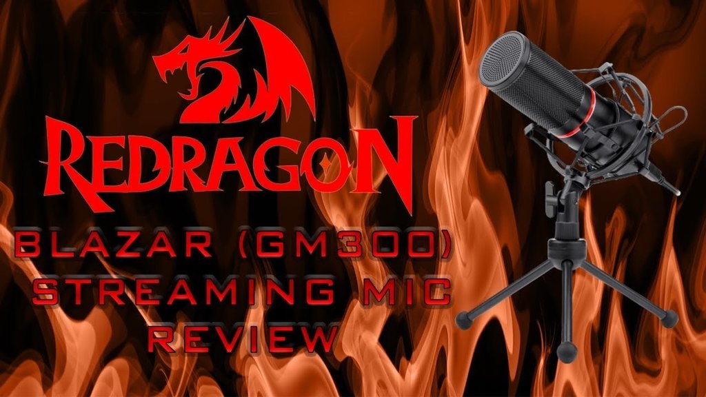 Microfono Gamer Streaming USB, trípode, Redragon Blazar Gm300 Negro - GM300