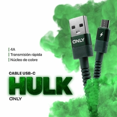 CABLE USB MOD 89 HULK – ONLY – TIPO C – 4 A - comprar online