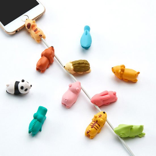 Cable Cover Animalitos Protectores P/ Cables Celular Tablet