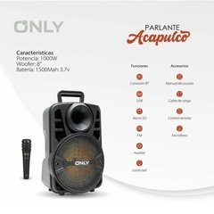 Parlante Bluetooth 8'' Only - Mod Fs-803 Acapulco 1000w - comprar online