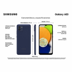 Celular Samsung Galaxy A03 128 GB negro 4 GB RAM - comprar online