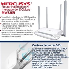 Router Wifi Mercusys Mw325r 300 Mbps 4 Antenas 5dbi en internet