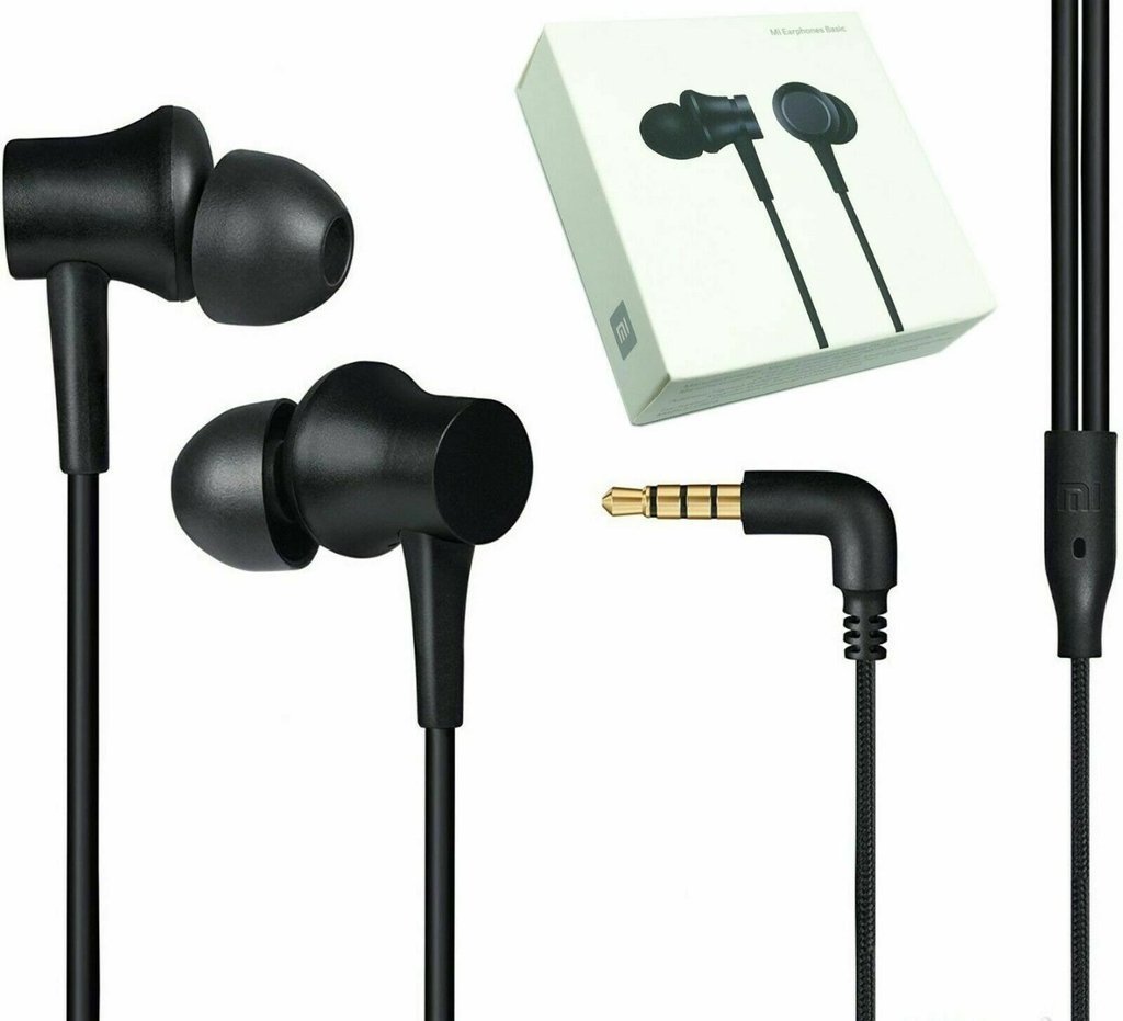 Auriculares Cable Xiaomi Mi In-Ear Headphones Basic Matte Black (Negro)