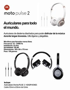 Auriculares Motorola Pulse 2 Vincha Originales - comprar online