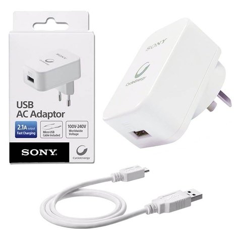 Sony Cargador Rapido Usb 220 2 Amp Original -celular Tablet