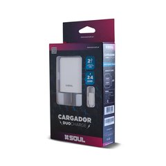 Cargador Duo Charge USB 2.4 Amp + Cable - comprar online