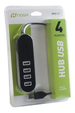 Hub Usb 2.0 4 Puertos Noganet Ngh-41 Ngh-43 - comprar online