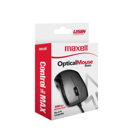 Mouse Óptico Basic Maxell Mac Y Pc 1000dpi