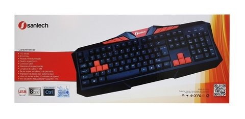 Teclado Multimedia Gamer Santech Teclado En Español st-kb488