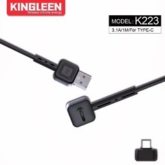 CABLE KINGLEEN K223  TYPE-C  1M/3.1A - comprar online