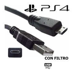 CABLE MICRO USB PS4 - CON FILTRO - comprar online