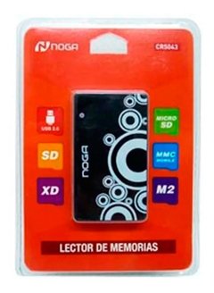 Lector De Tarjetas Memoria Sd Usb Micro Sd Sdhc Xd Noga CR 5043/CR231