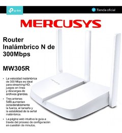 Router Inalámbrico Wifi N De 300mbps Mercusys Mw305r - comprar online