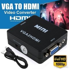 Conversor Vga A Hdmi Video + Audio 1080P adaptador de conector para el proyector portátil PC a HDTV - comprar online