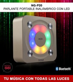 Parlante Portatil Bluetooth Noga Ng-p20 Luces Led Llamadas E - comprar online