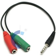 Cable Adaptador Mic Y Auricular A Jack 3.5 Mm Celular Ps4