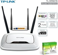 Router Tp-link Tl-wr841n /wireless-n/4 Puertos/5 Dbi/300mbps en internet