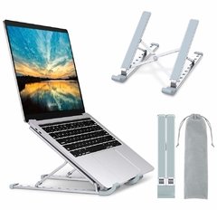 Soporte para computadora portátil de aluminio ajustable, ergonómico y plegable , compatible con Mac MacBook Pro Air, Lenovo, HP, Dell, XPS hasta 15.6"