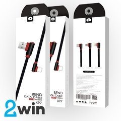 Cable usb Micro / lightning⦁ WUW-X97 2A carga rapida