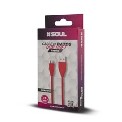 Cable de Datos USB SOFT SOUL , Micro Usb , Tipo c ,Lightning 2 Mts.