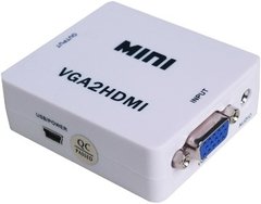 adaptador VGA2HDMI Conversor VGA a HDMI con audio para PC portátil a HDTV Proyector