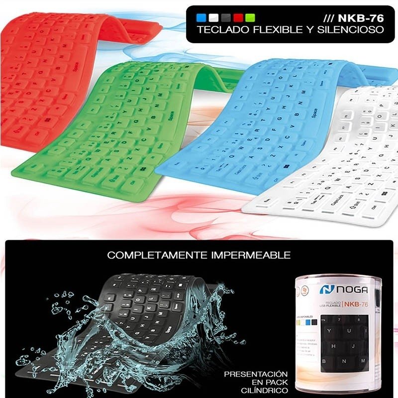 Teclado discount inalambrico goma