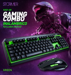 Kit Teclado Gamer Combo Mouse Inalambrico  Noga Nkb-40 - comprar online