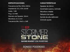 Auricular Noga Stormer Stone Gaming St-819 Con Mic Pin 3.5mm en internet