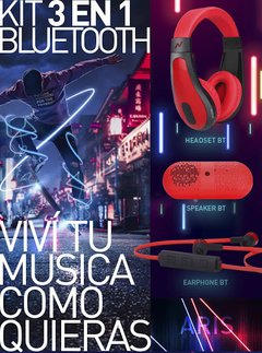 Kit Auricular Vincha/auricular In Ear Bt/parlante Ng-a310bt - Venta de Celulares y accesorios en Garín Escobar