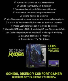 Auriculares Gamer Noga Stormer Hydra C/micrófono en internet