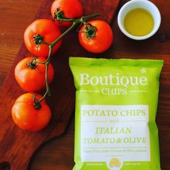 BOUTIQUE CHIPS ITALIAN TOMATO & OLIVE 65grs