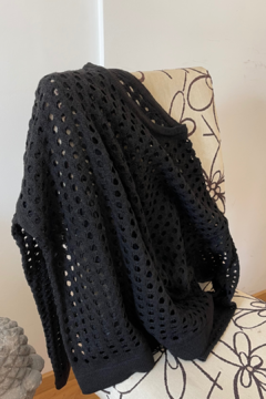 SWEATER HILO CALADO OVERSIZE KALIA - Marquesa