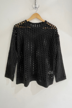 SWEATER HILO CALADO OVERSIZE KALIA - tienda online
