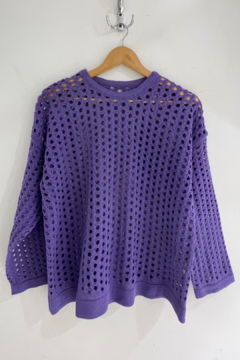 SWEATER HILO CALADO OVERSIZE KALIA - comprar online