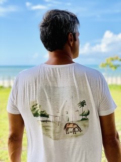 Camiseta Aquarelada Quadrado