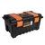 Caja plástica 22" con compartimentos, naranja en internet