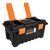 Caja plástica 22" con compartimentos, naranja - comprar en línea