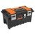 Caja plástica 22" c/compartimentos, naranja, broche metálico en internet