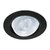 Luminario empotrable, spot fijo 50 W, negro