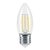 Lámpara tipo vela, filamento de LED, 3 W, E26, luz cálida