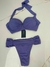 Conjunto biquíni drapeado estruturado e calcinha semi borboleta disponível em cores - Refresh - Aquamarine Beachwear