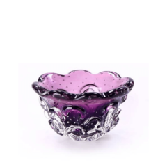 Cachepot Mini Cristal Murano Mars Lilás. Comprar Murano São Macos . Loja Thoulouse