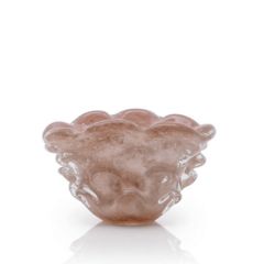 Cachepot Mini Cristal Murano Mars Rose. Comprar Cristais São Marcos Thoulouse