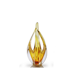 Escultura de Cristal Murano Âmbar 23cm - Thoulouse