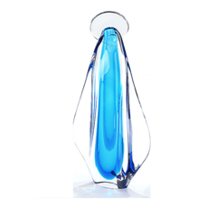 Imagem Cristal Murano  Azul 43cm- São Marcos Compre Online Thoulouse