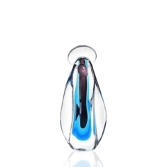 Imagem Santa de Cristal Murano Pérola 23cm - Thoulouse Décor